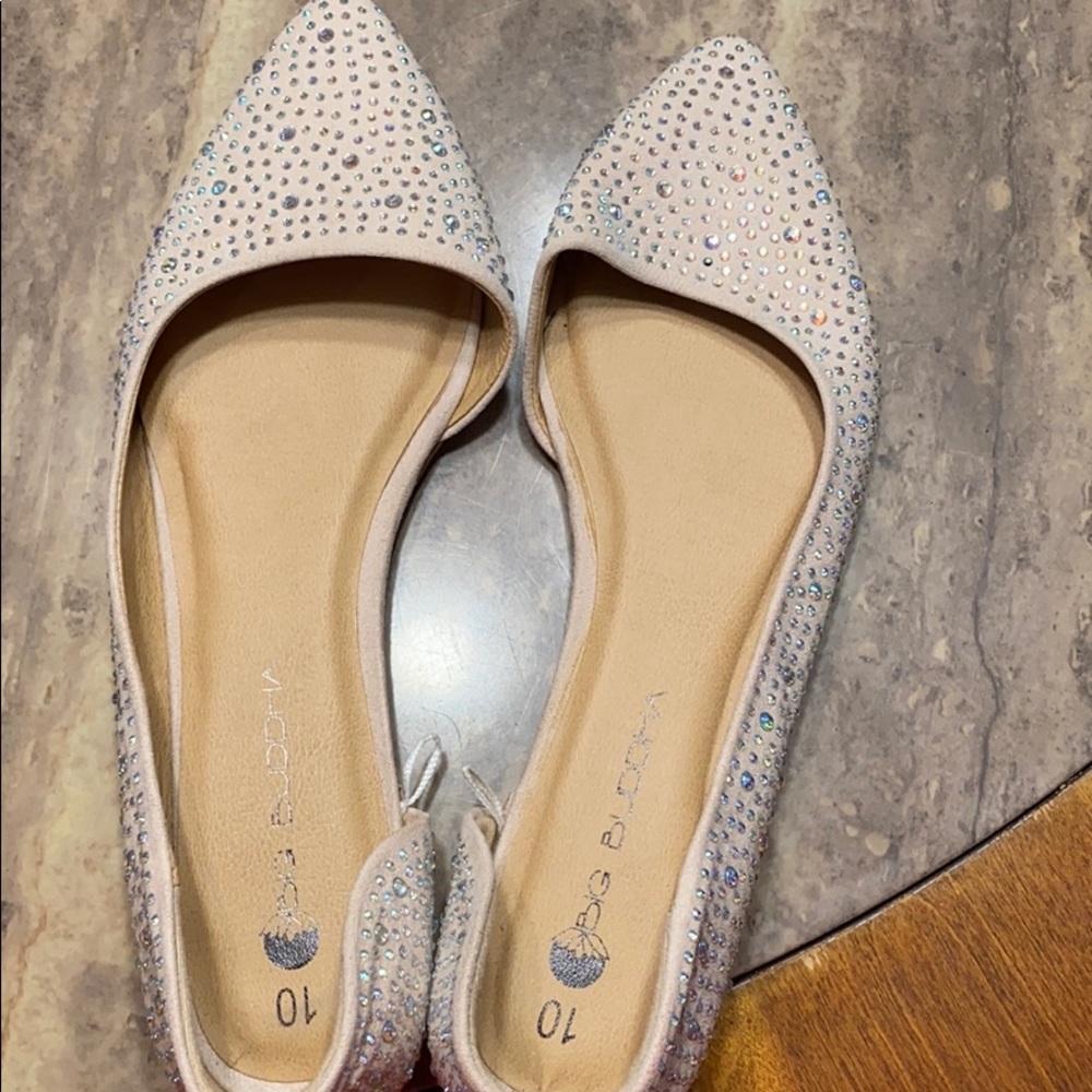 Pink flats